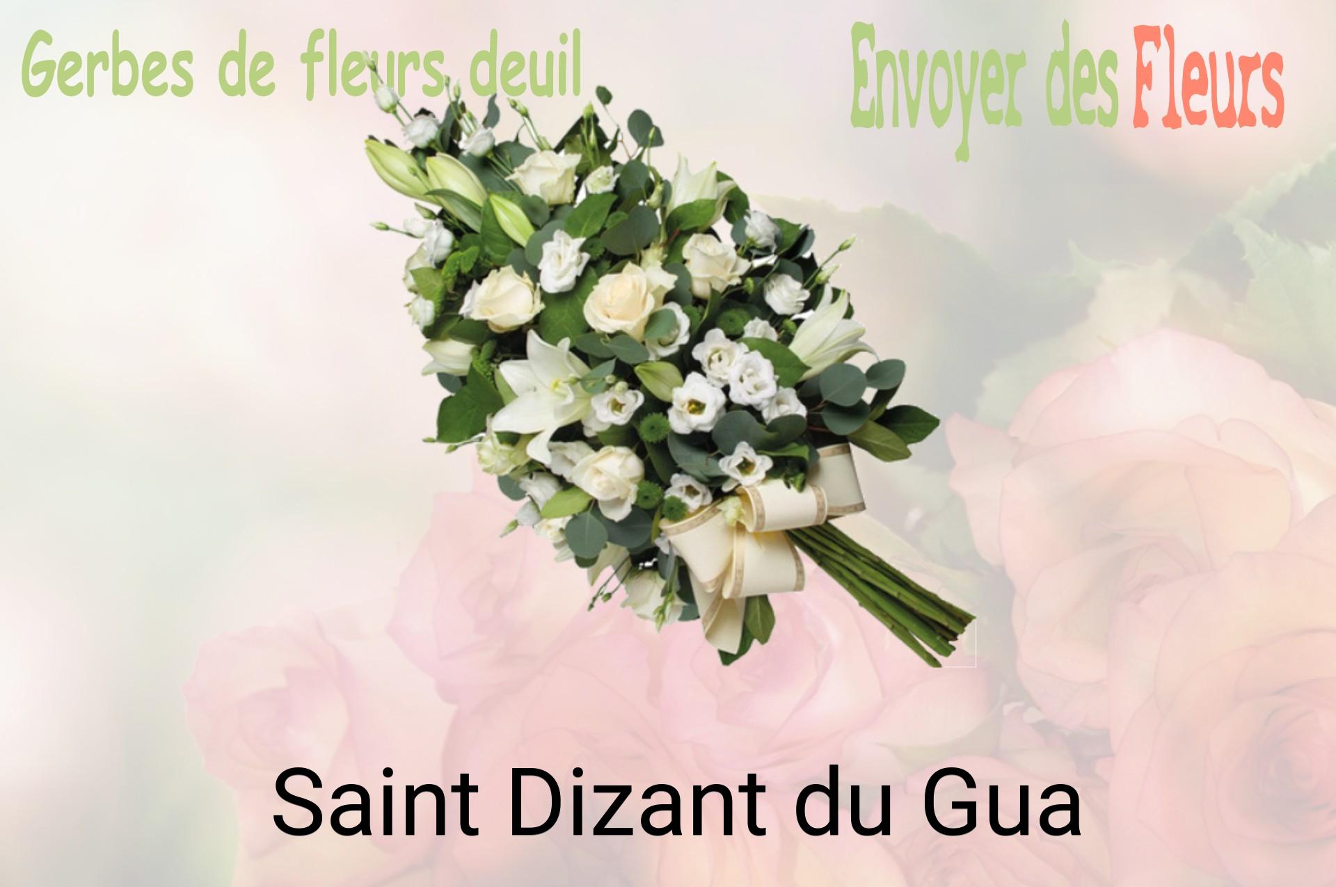 Gerbe de fleurs de deuil livrée à Saint-Dizant-du-Gua